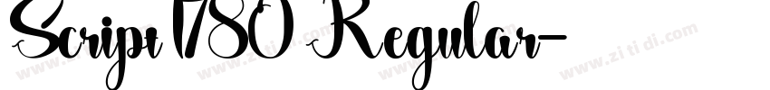 Script I780 Regular字体转换